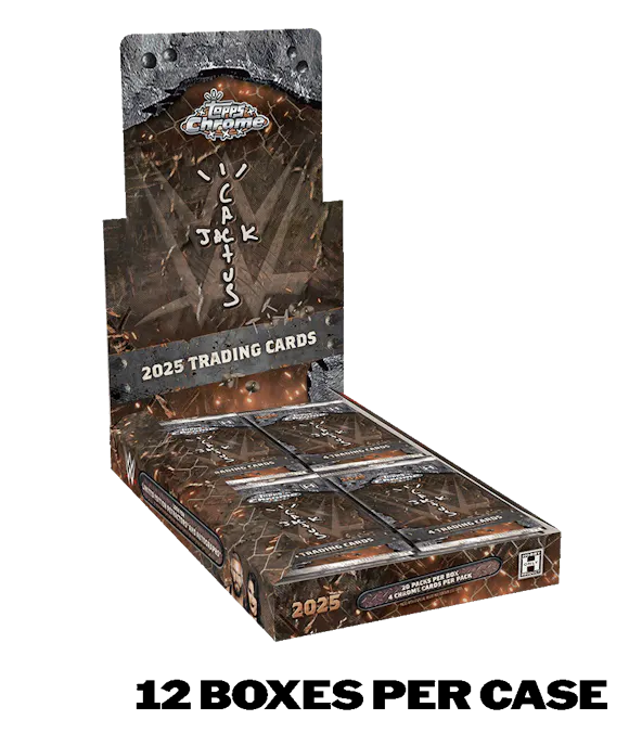 Hero image for 2025 Topps Chrome® WWE x Cactus Jack - Hobby Box - Sealed Case