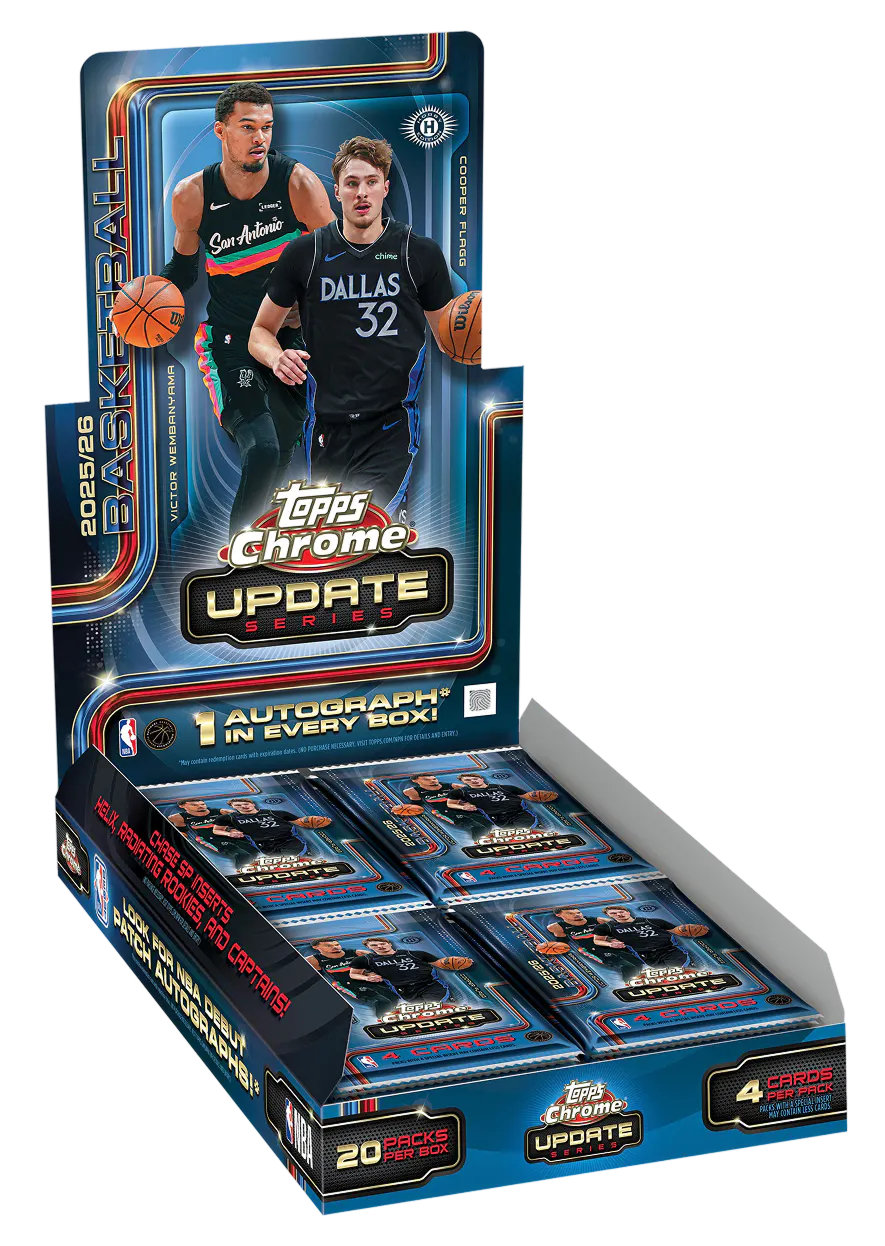 Hero image for 2025-26 Topps Chrome® Updates Basketball - Hobby Box