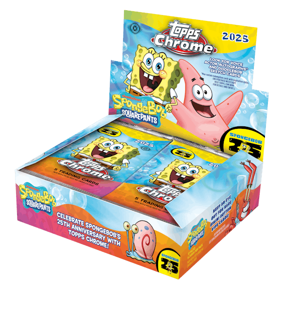 Hero image for 2025 Topps Chrome® SpongeBob 25th Anniversary - Hobby Box