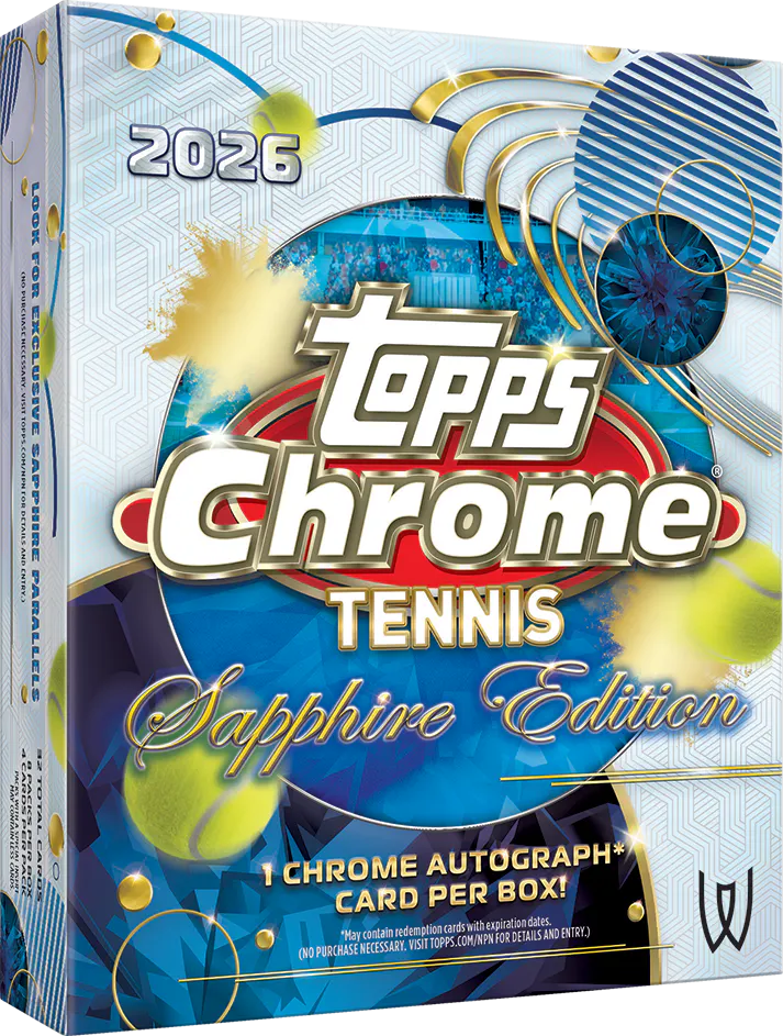 Hero image for 2026 Topps Chrome® Tennis Sapphire Edition - Hobby Box