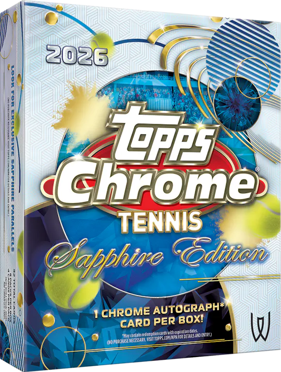 Hero image for 2026 Topps Chrome® Tennis Sapphire Edition - Hobby Box