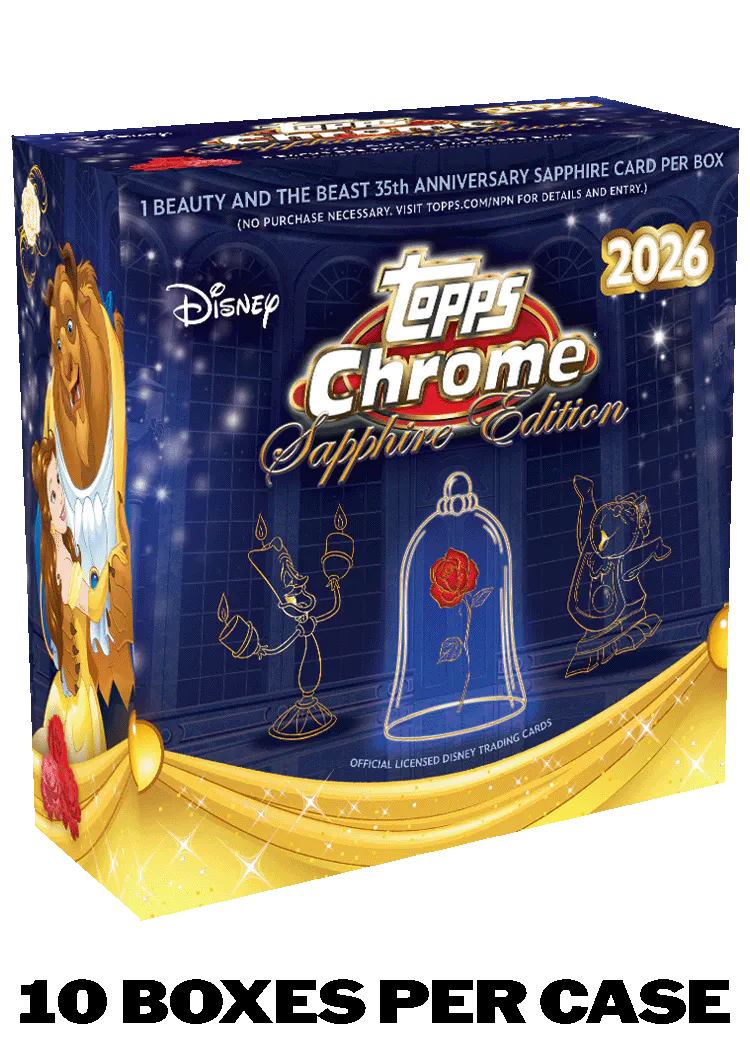 キング・ジョージ 10シリアル Topps Chrome Disney 2026 Topps Chrome® Disney Sapphire Edition - Hobby Box - Sealed Case