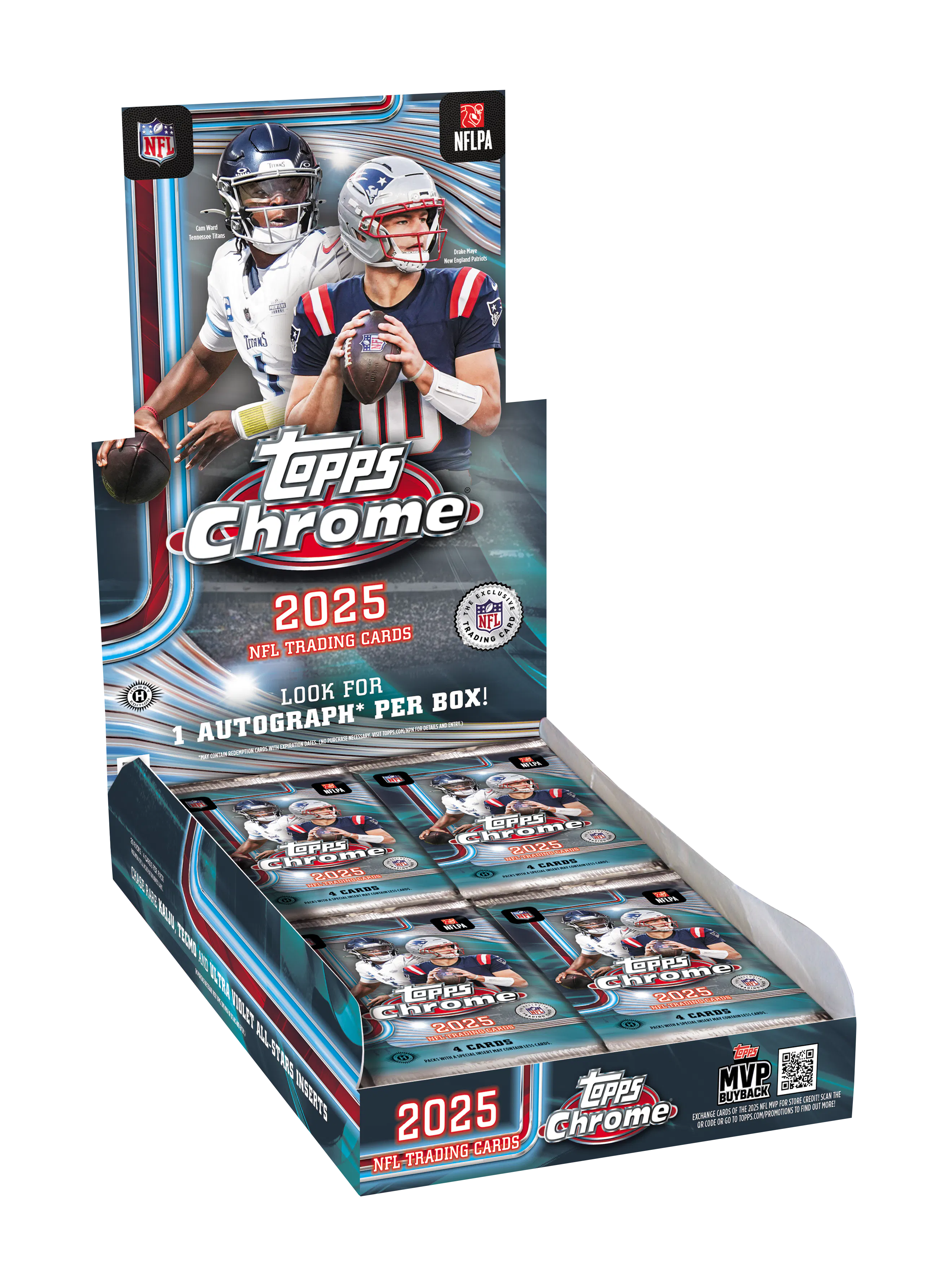 Image of 2025 Topps Chrome® Football - Hobby Box
