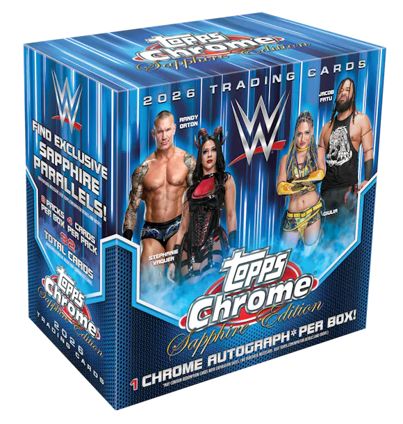 Hero image for 2026 Topps Chrome® WWE Sapphire - Hobby Box