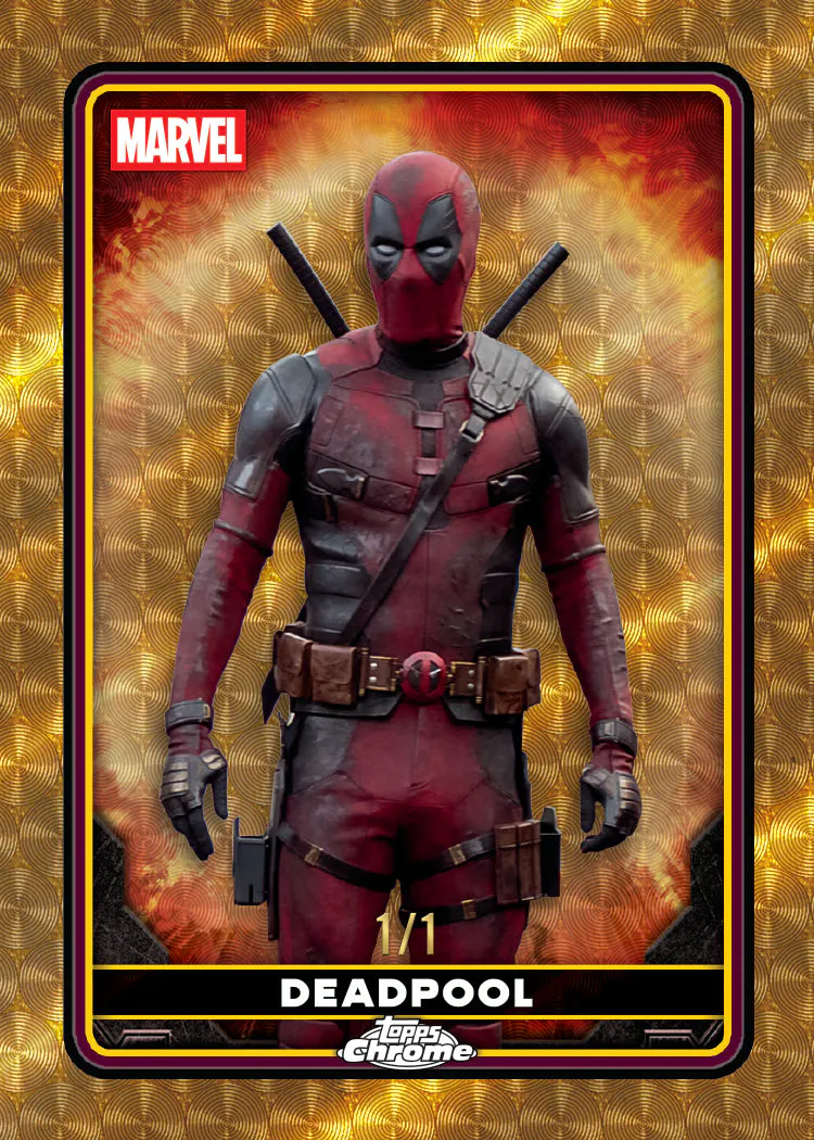2025 Topps Chrome® Deadpool - Hobby Box - Sealed Case