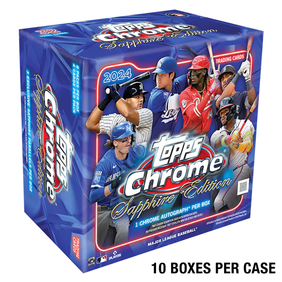 Hero image for 2024 Topps Chrome® Baseball Sapphire Edition Sealed Case