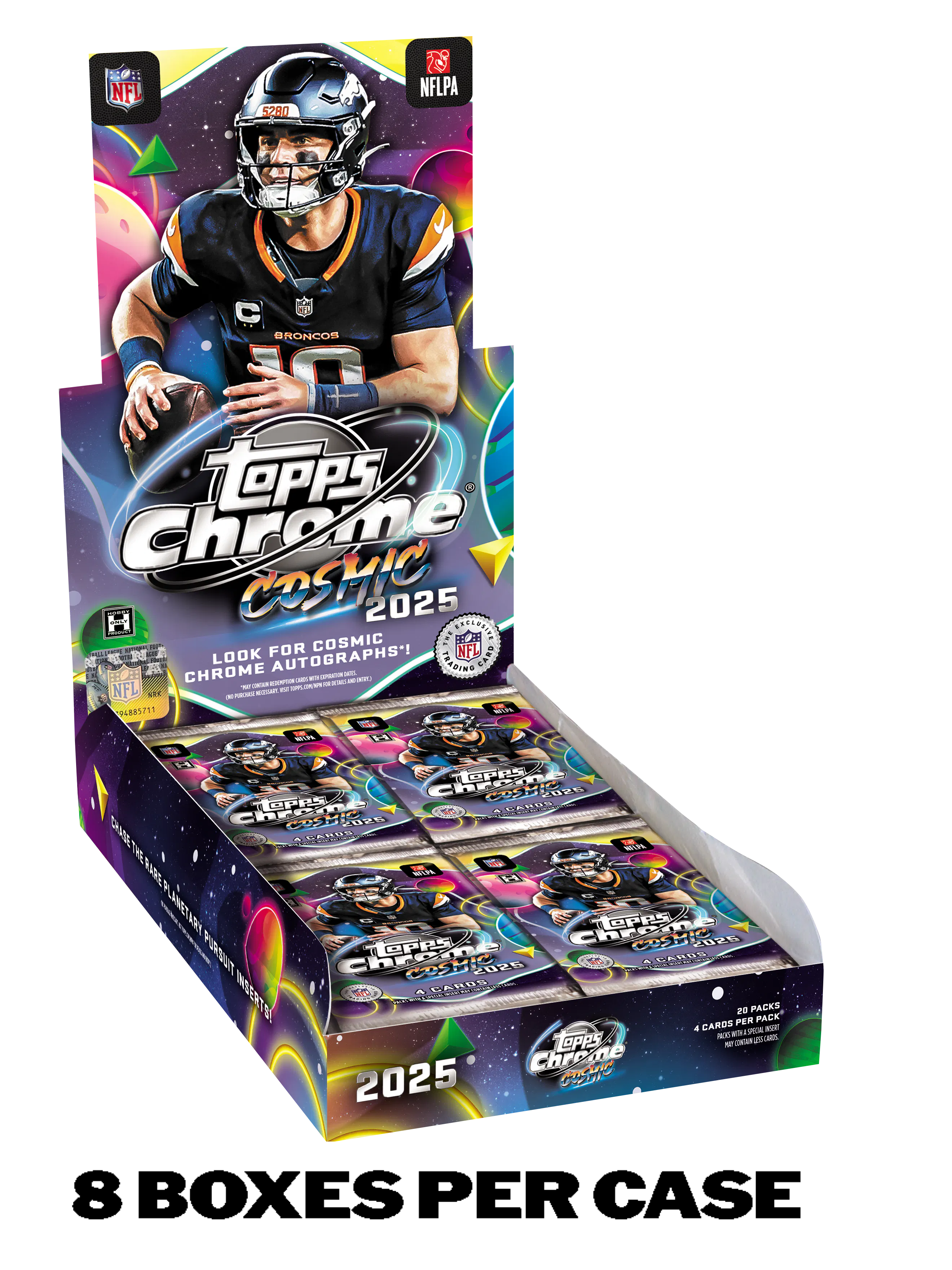 Hero image for 2025 Topps Cosmic Chrome® Football - Hobby Box - Sealed Case - Pre-order