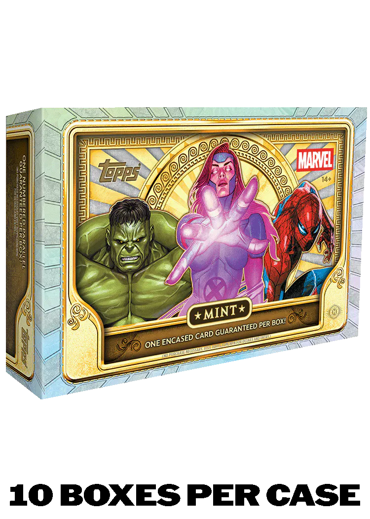 topps marvel booster box Magic: The Gathering | Super Heroes Play | 30 Packs This landmark set brings the MCU to life on premium Chrome technology 2026 Topps Mint Marvel -