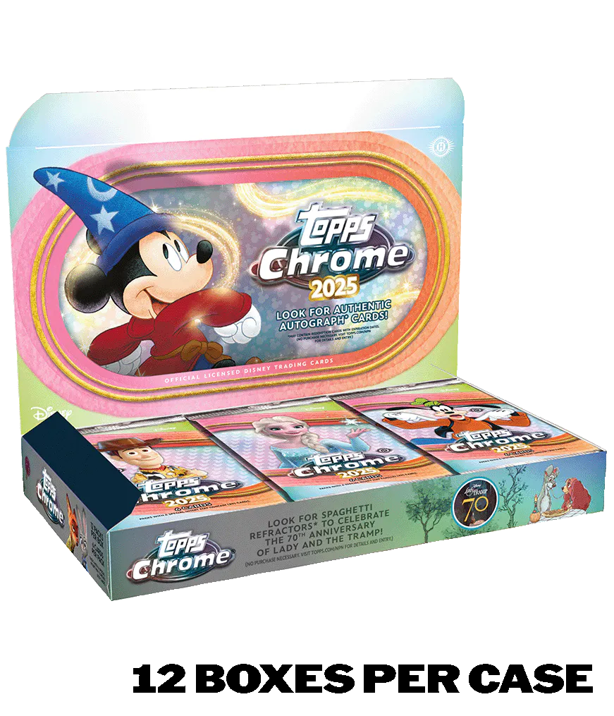 Hero image for 2025 Topps Chrome® Disney - Hobby Box - Sealed Case