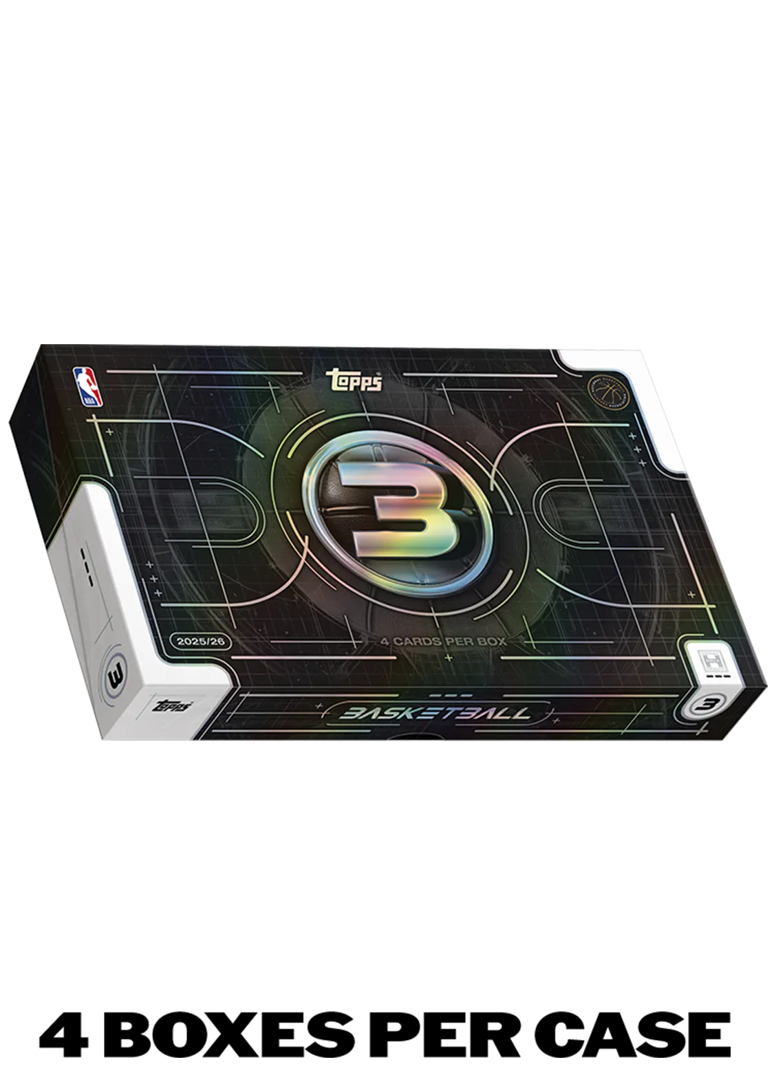 Hero image for 2025-26 Topps Three Basketball - Hobby Box - Sealed Case