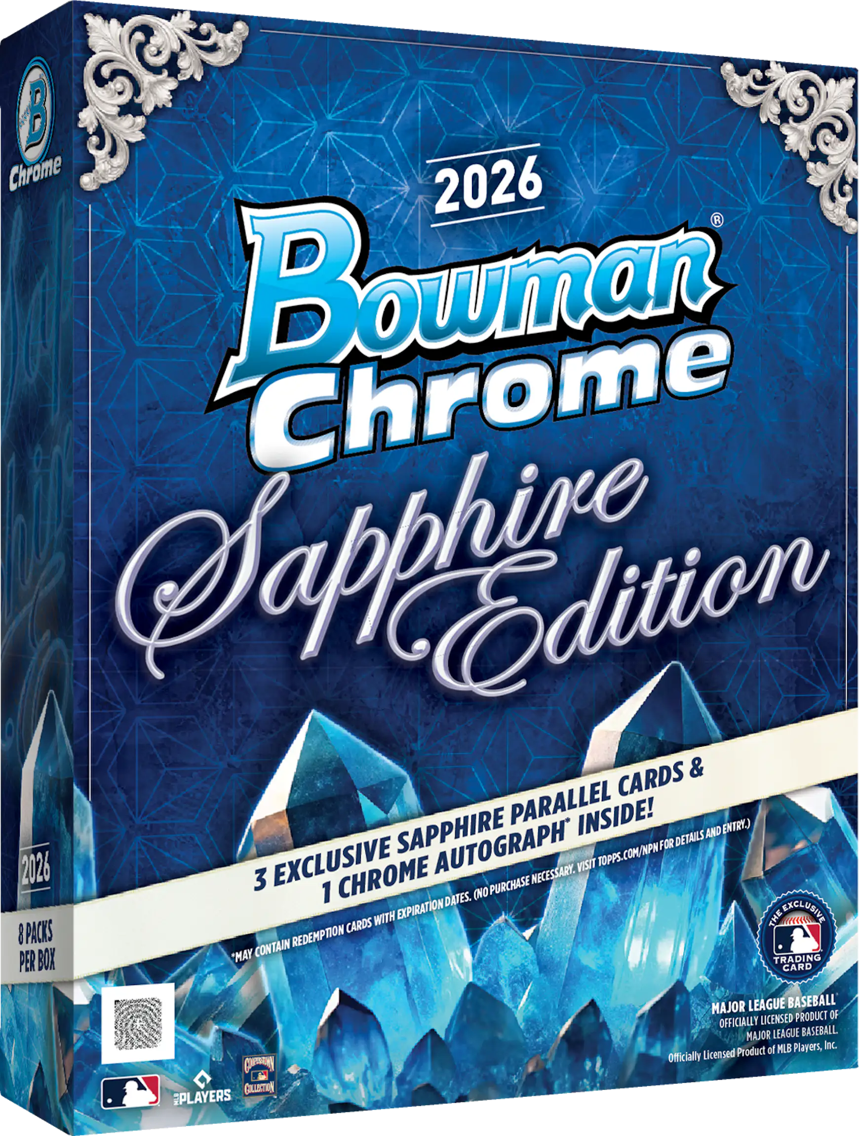 Colured Box File 2026 Bowman Chrome® Baseball Sapphire Edition - Hobby Box