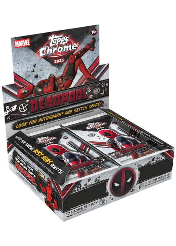 Hero image for 2025 Topps Chrome® Deadpool - Hobby Box