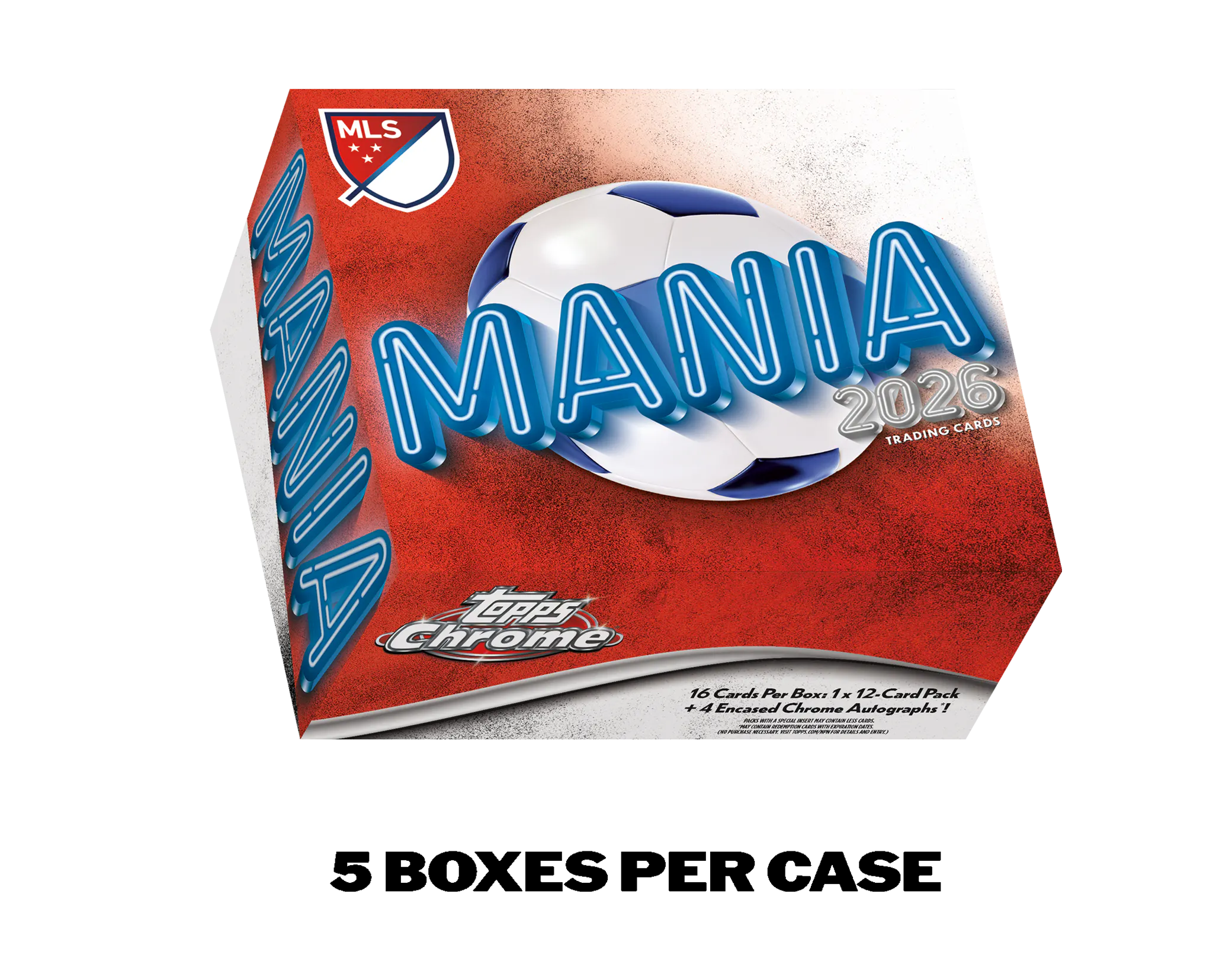 Hero image for Topps Chrome® Major League Soccer 2026 - Mania Box - Sealed Case