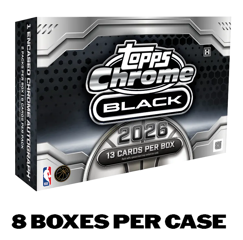Hero image for 2025-26 Topps Chrome® Black Basketball - Hobby Box - Sealed Case - Pre order