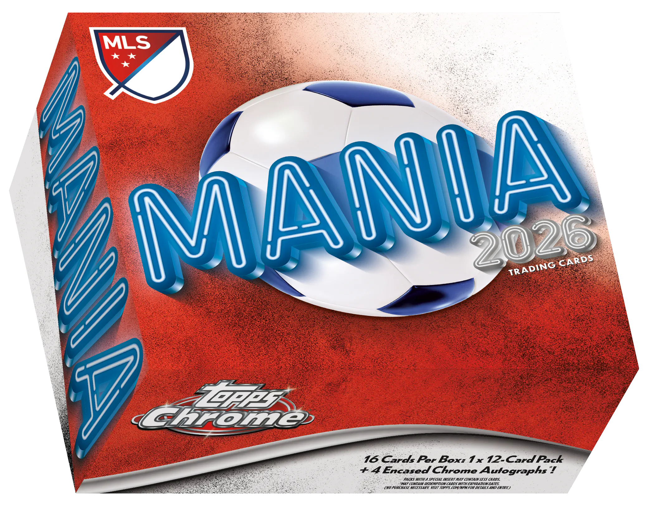 Hero image for Topps Chrome® Major League Soccer 2026 - Mania Box