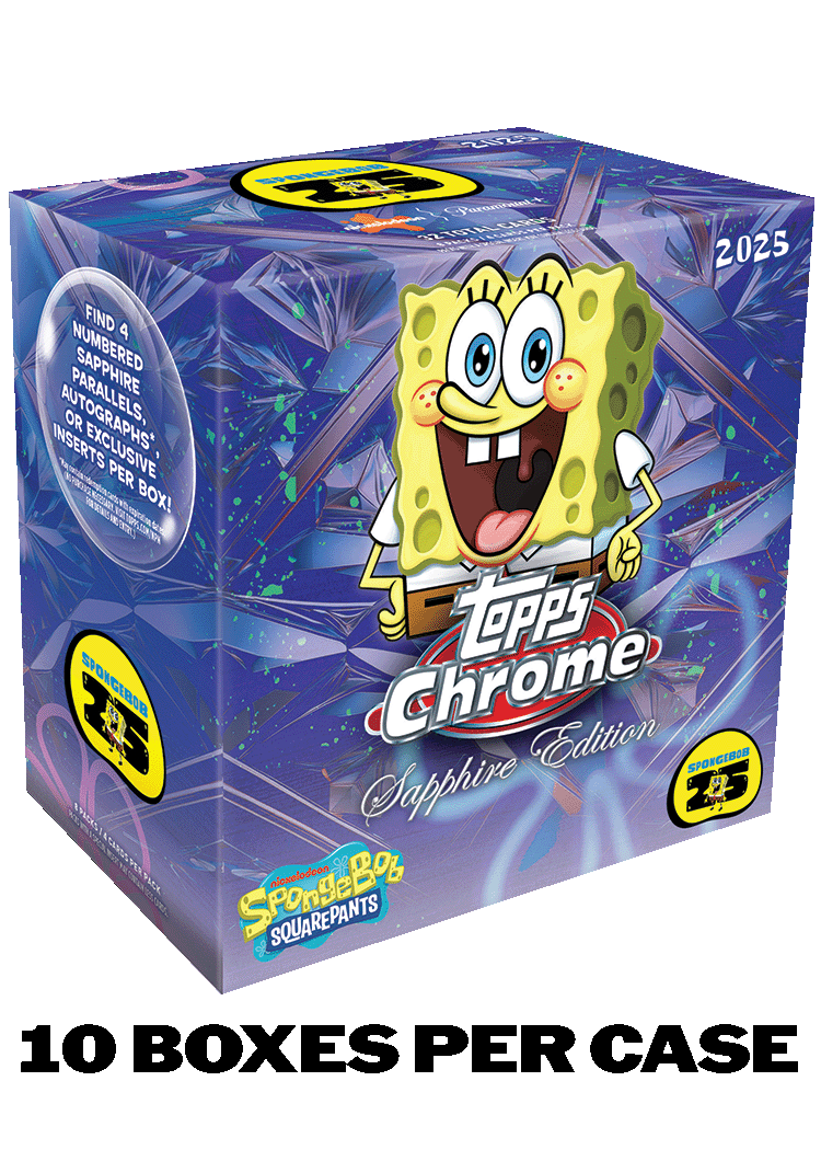 ポメチー 2025 Topps Chrome® Sapphire SpongeBob 25th Anniversary - Hobby Box