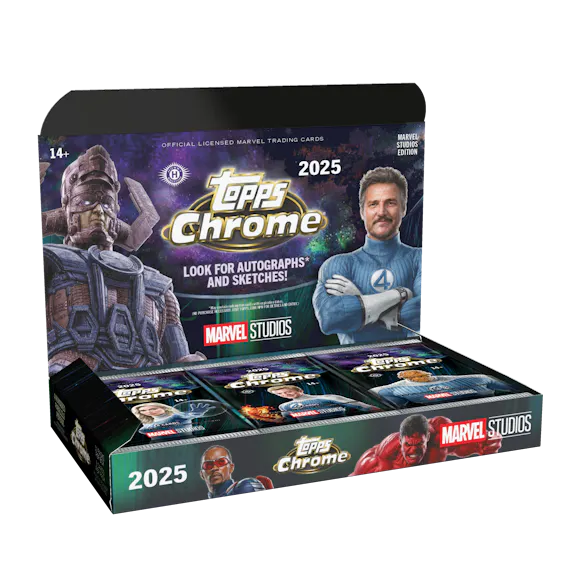 Hero image for 2025 Topps Marvel Studios Chrome® - Hobby Box