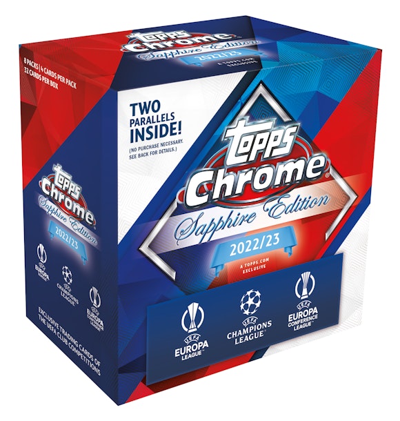 Hero image for 2022-23 Topps UEFA Champions League Chrome Sapphire Edition 