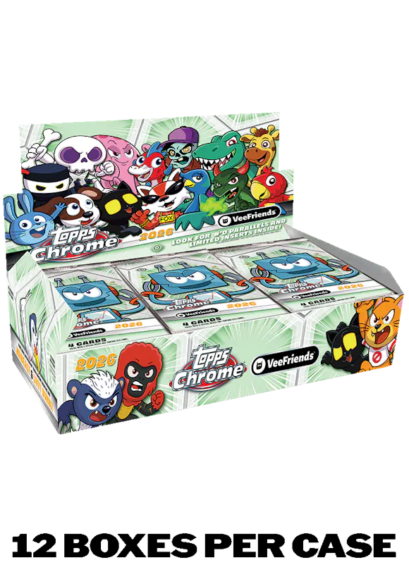 2026 Topps Chrome® VeeFriends - Hobby Box - Sealed Case 2026 Topps Chrome® VeeFriends - Hobby Box - Sealed Case