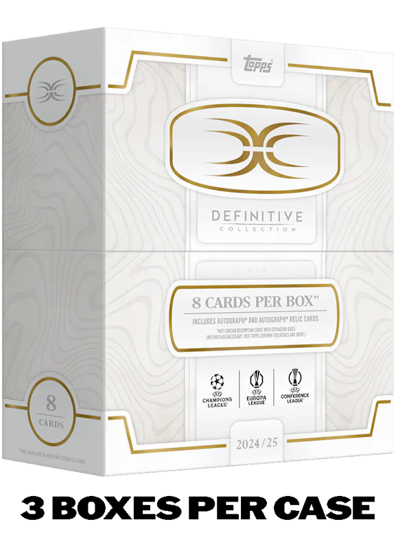 Hero image for 2024-25 Topps® Definitive UEFA Club Competitions - Hobby Box - Sealed Case