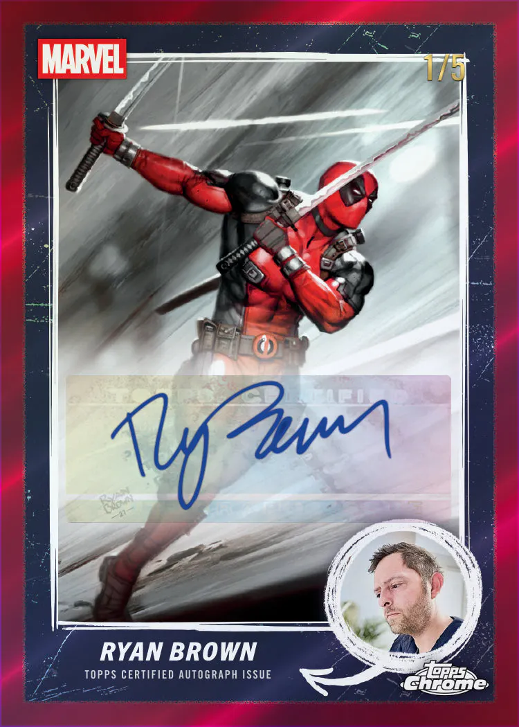 2025 Topps Chrome® Deadpool - Hobby Box - Sealed Case