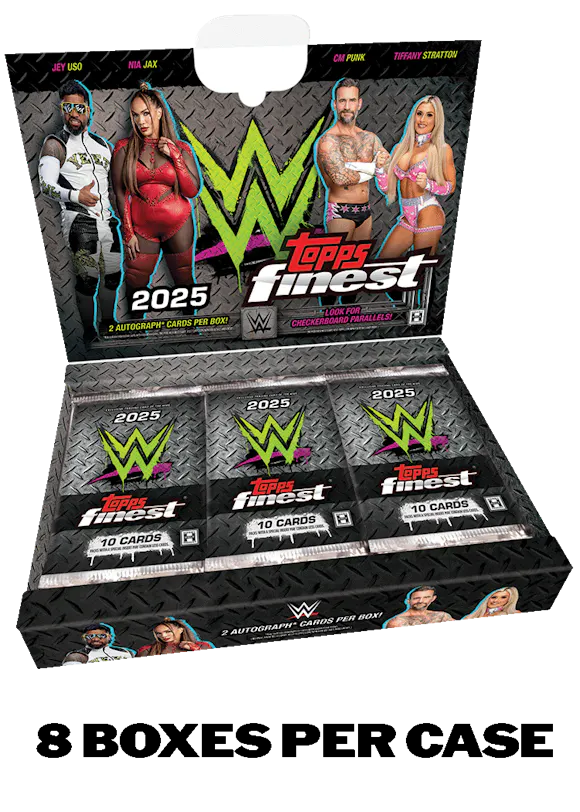 Hero image for 2025 Topps Finest WWE - Hobby Box - Sealed Case