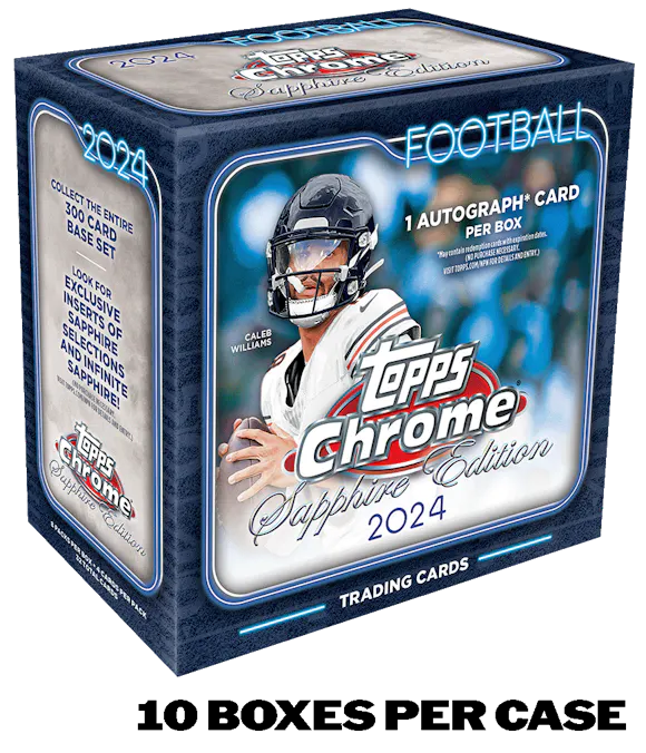 Hero image for 2024 Topps Chrome® Sapphire Football - Hobby Box - Sealed Case