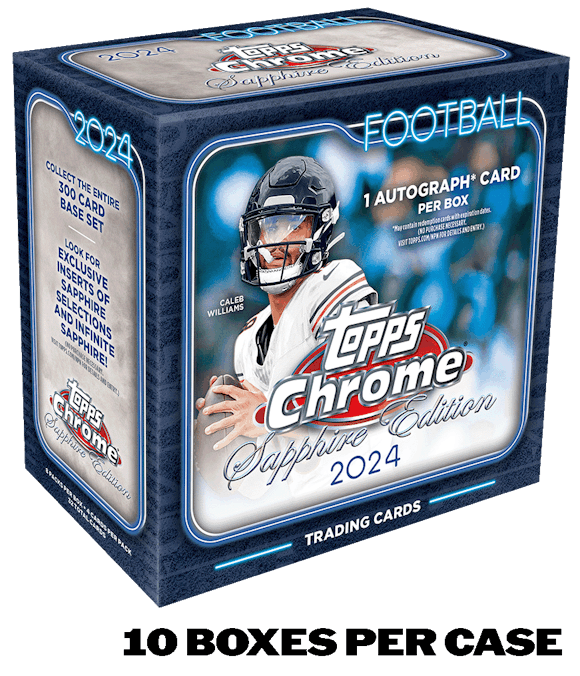 Hero image for 2024 Topps Chrome® Sapphire Football - Hobby Box - Sealed Case