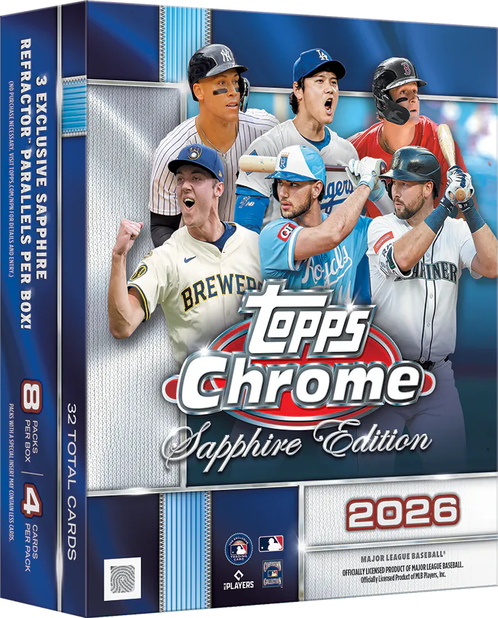 Hero image for 2026 Topps Chrome® Baseball Sapphire Edition - Hobby Box