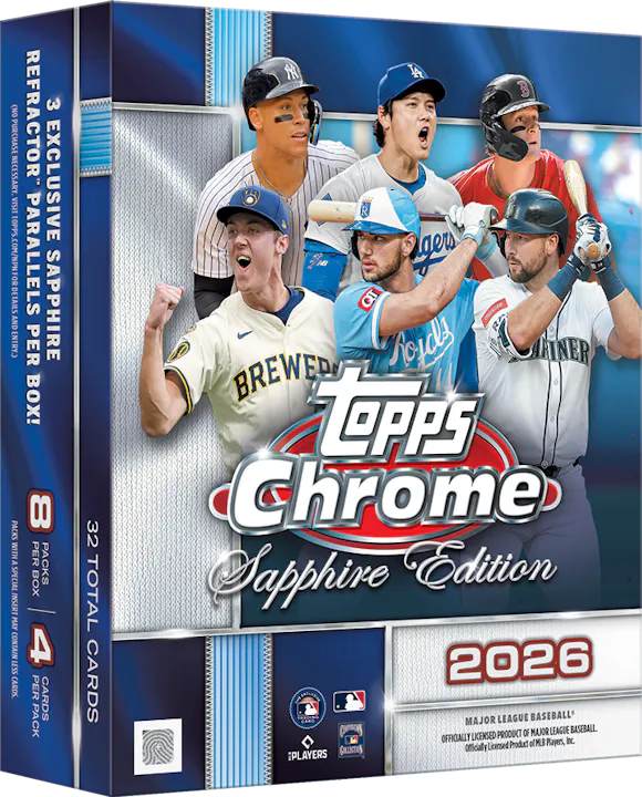Hero image for 2026 Topps Chrome® Baseball Sapphire Edition - Hobby Box