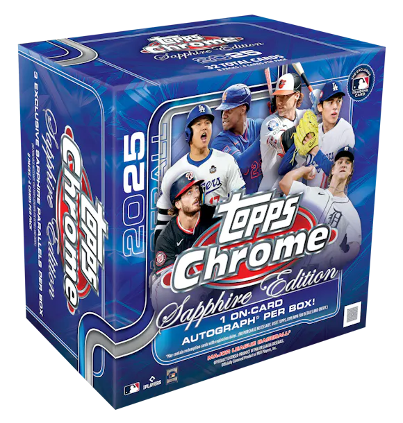 Hero image for 2025 Topps Chrome® Baseball - Sapphire Edition - Hobby Box
