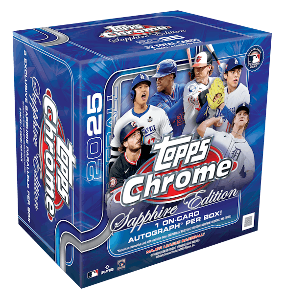 Hero image for 2025 Topps Chrome® Baseball - Sapphire Edition - Hobby Box