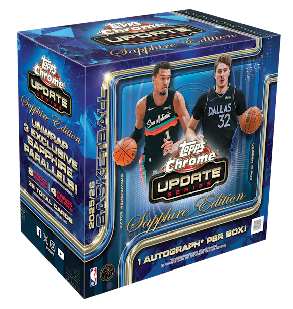 Hero image for 2025-26 Topps Chrome® Update Basketball - Sapphire Edition