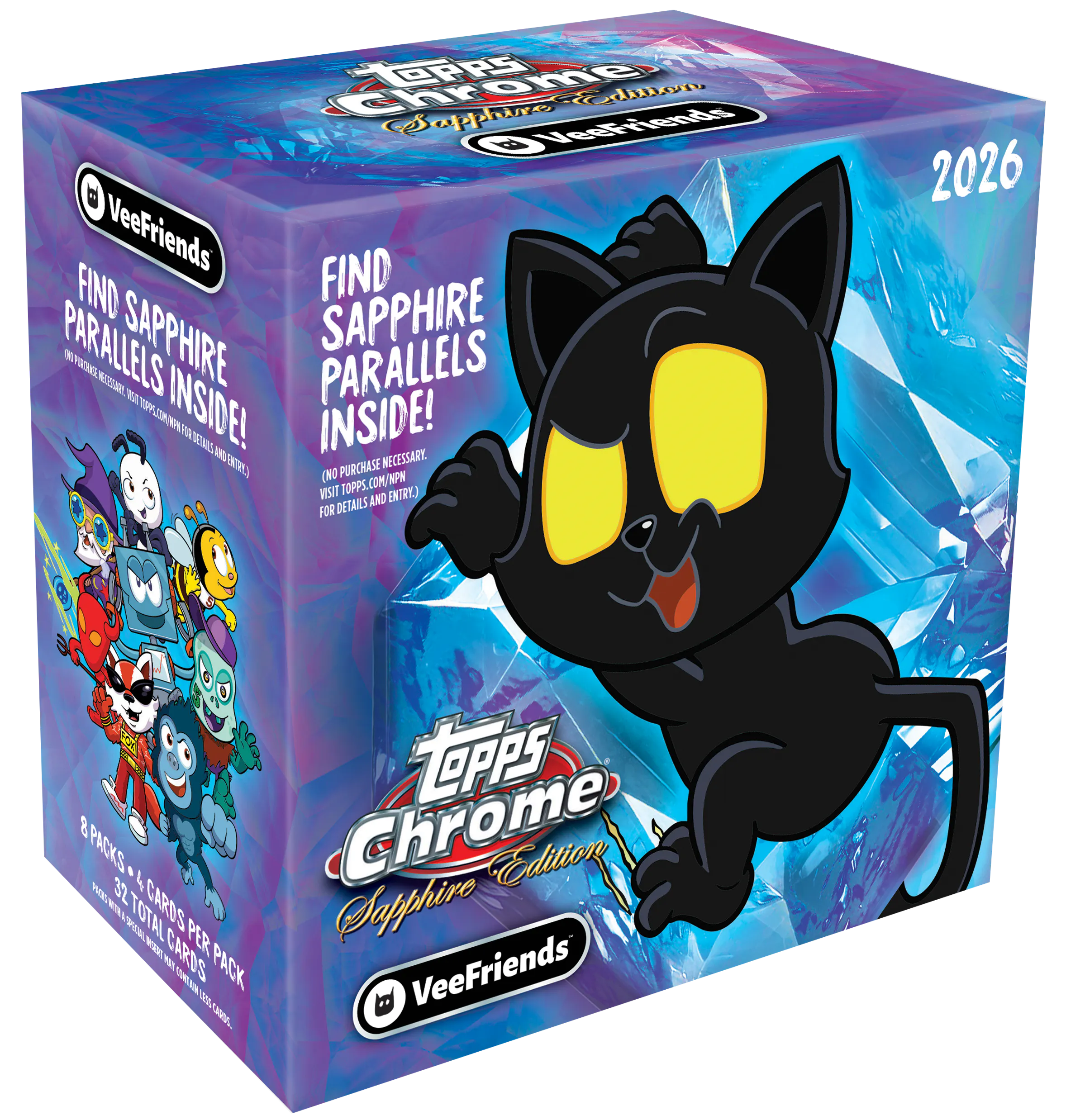 2026 Topps Chrome® VeeFriends Sapphire - Hobby Box
