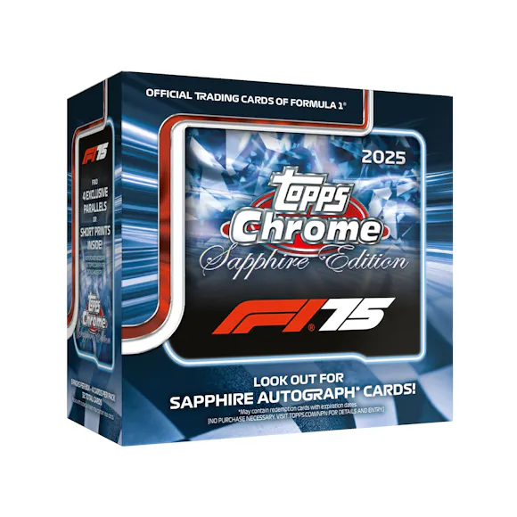 Hero image for 2025 Topps Chrome® Formula 1® - Sapphire Edition - Hobby Box