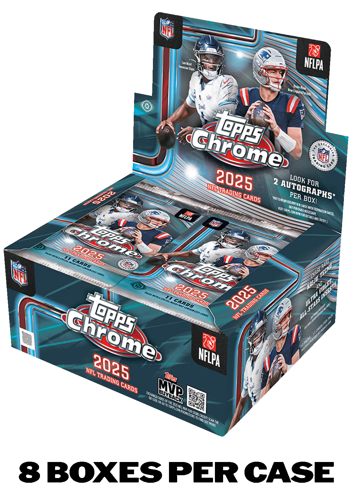 Image of 2025 Topps Chrome® Football - Jumbo Box - Sealed Case