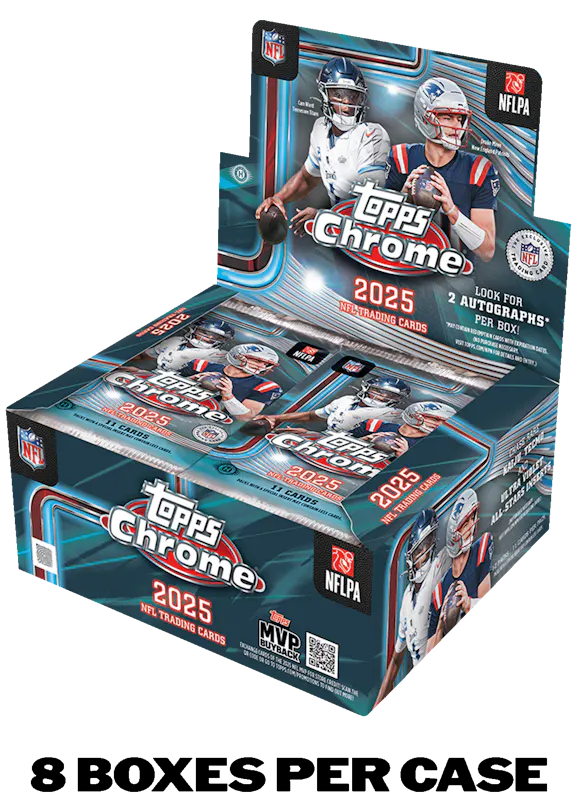 2025 Topps Chrome® Football - Jumbo Box - Sealed Case 2025 Topps Chrome® Football - Jumbo Box - Sealed Case