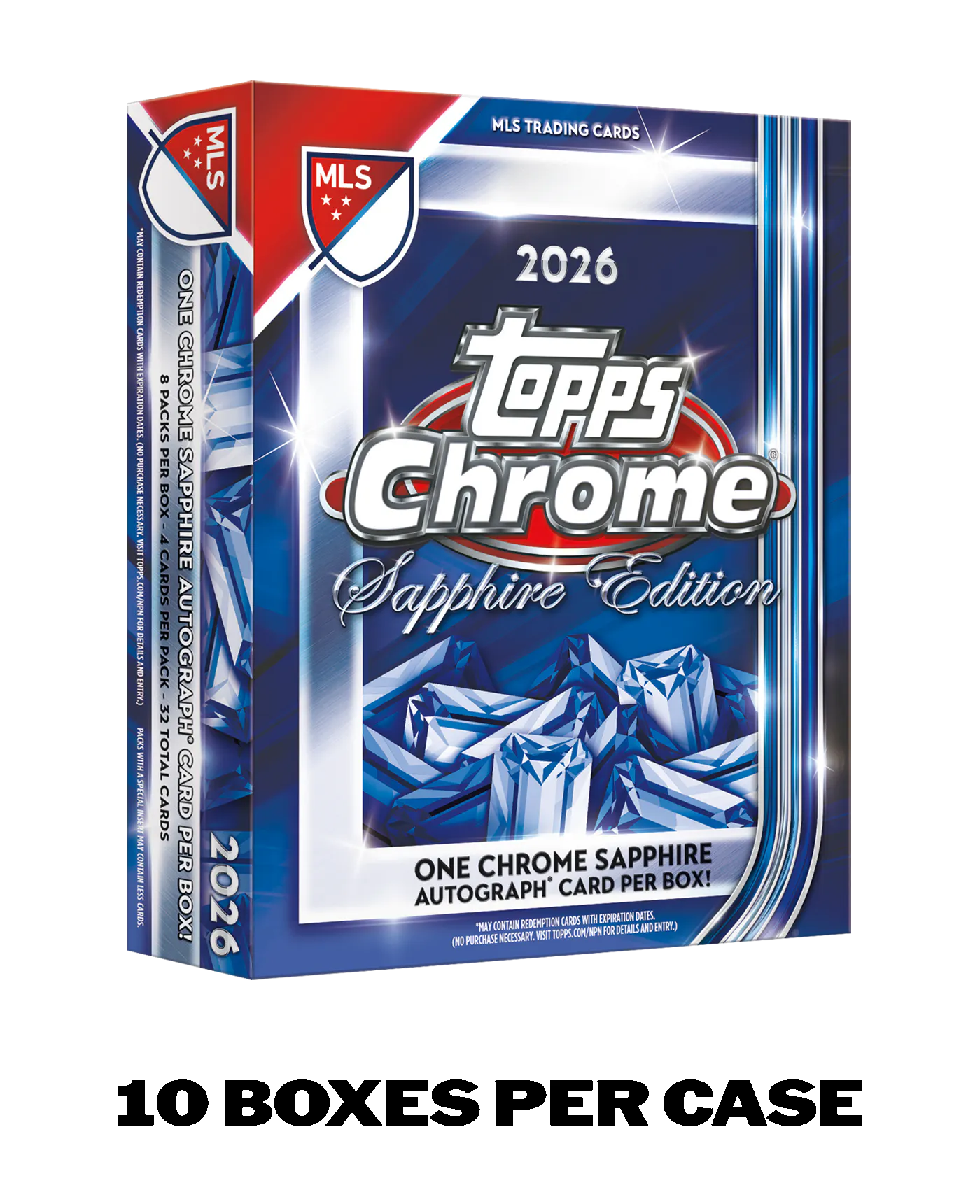 Hero image for Topps Chrome® Sapphire Major League Soccer 2026 - Hobby Box - Sealed Case