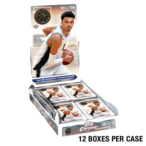 Hero image for 2023-24 Topps Chrome® Basketball - Hobby Sealed Case