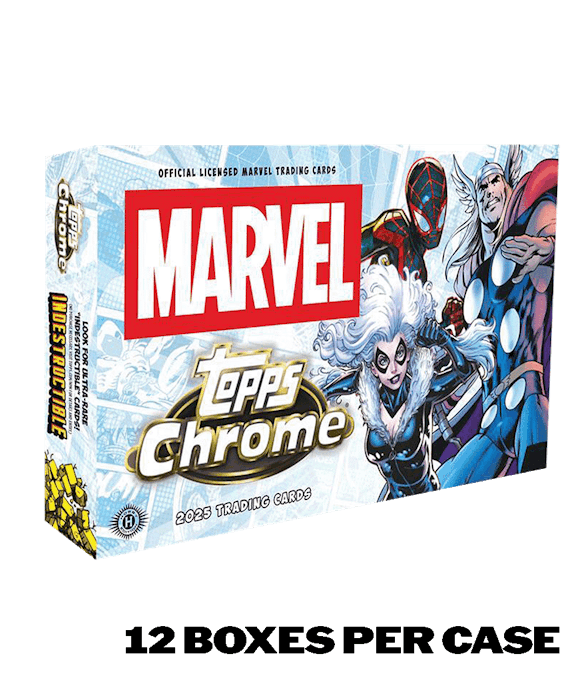 Hero image for 2025 Marvel Comics Chrome® - Hobby Box - Sealed Case
