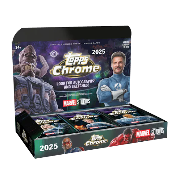 Hero image for 2025 Topps Marvel Studios Chrome® - Hobby Box