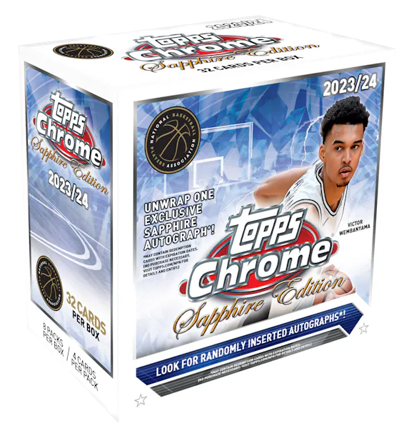 Hero image for 2023-24 Topps Chrome® Basketball Sapphire Edition