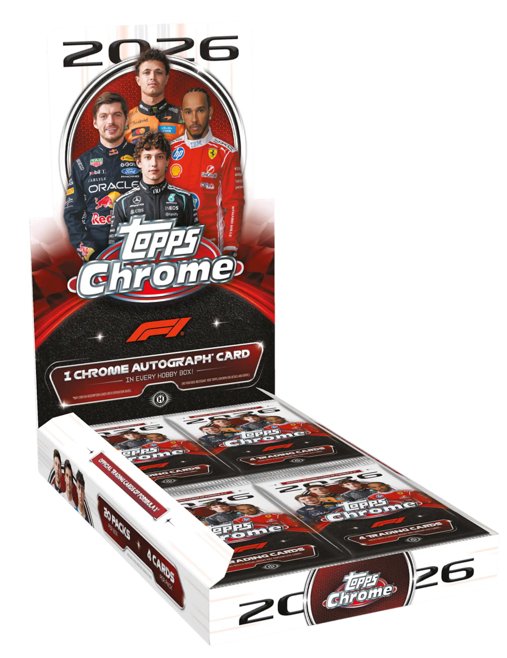 Wide Base Line Drawing 2026 Topps Chrome® Formula 1® - Hobby Box
