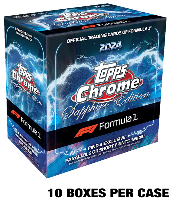 Hero image for 2024 Topps Chrome® Sapphire Formula 1® - Hobby Box - Sealed Case
