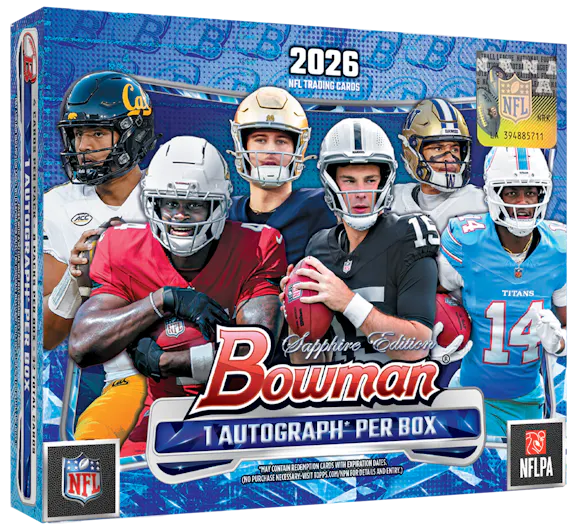 Hero image for 2026 Bowman Football Sapphire Edition - Hobby Box