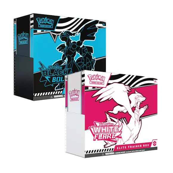 Hero image for Pokémon TCG: Scarlet & Violet—Black Bolt & White Flare Elite Trainer Box (Pair-ETB)