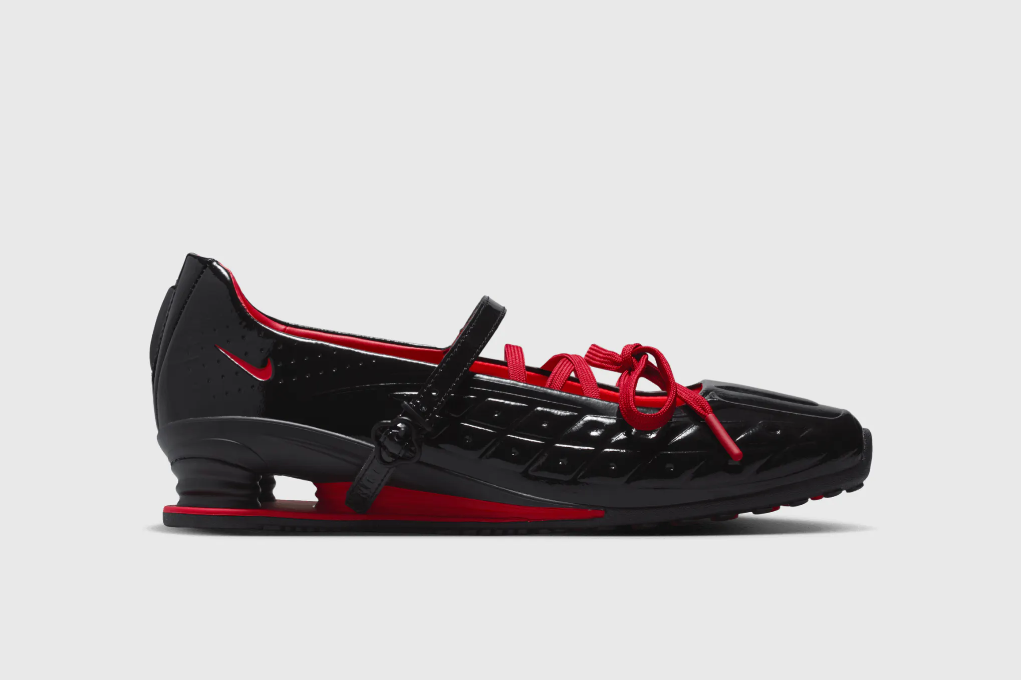 Hero image for Nike x LABELHOOD Women's Shox Z Calistra 'Black University Red'