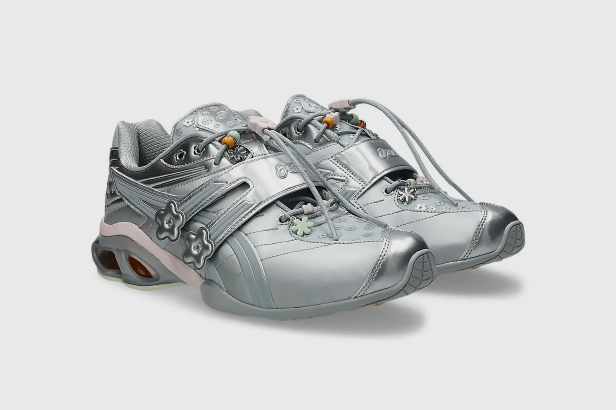 Image of ASICS x Cecilie Bahnsen Gel-Kinetic FR 'Piedmont Grey' Sneakers