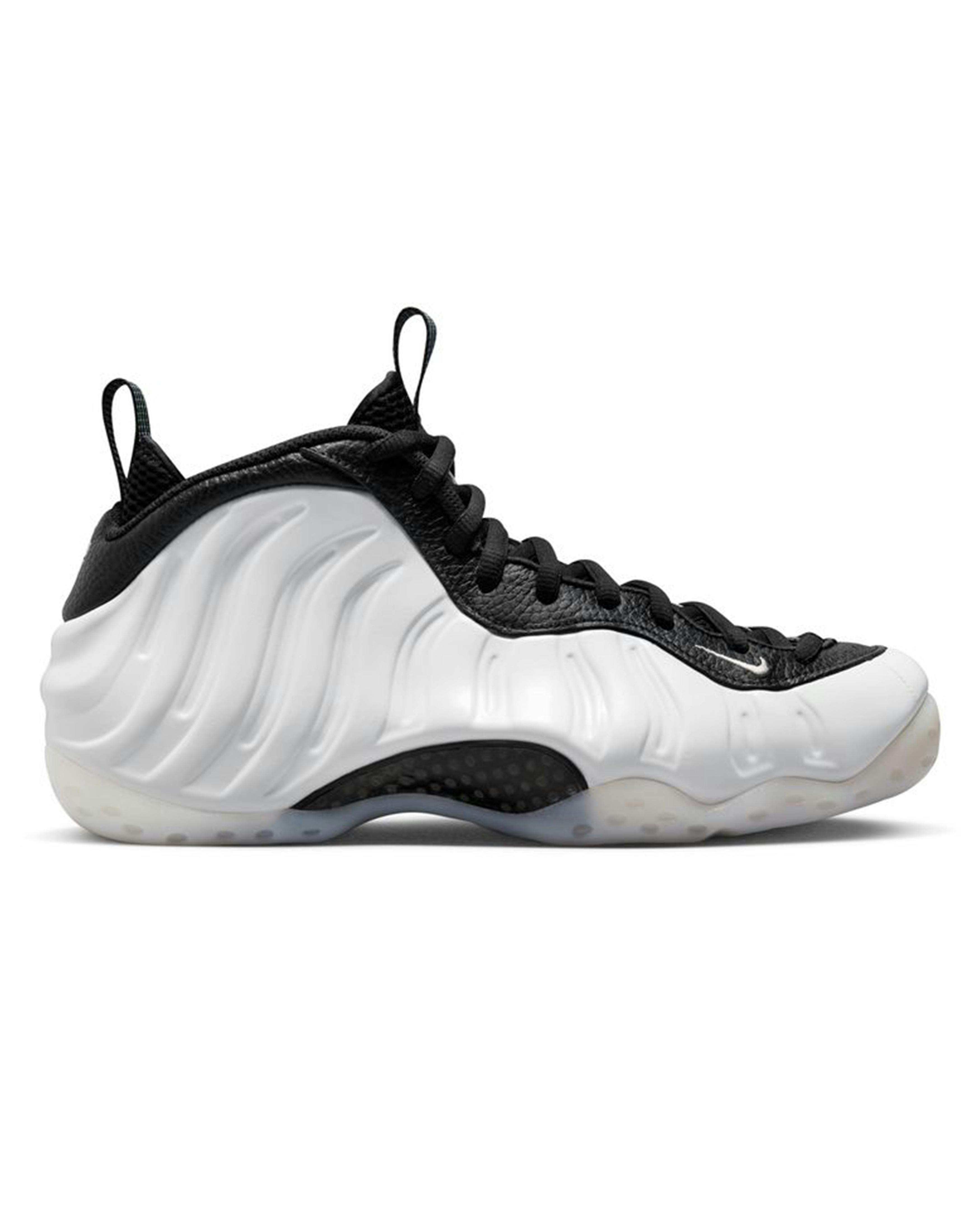 nike foamposite black and white