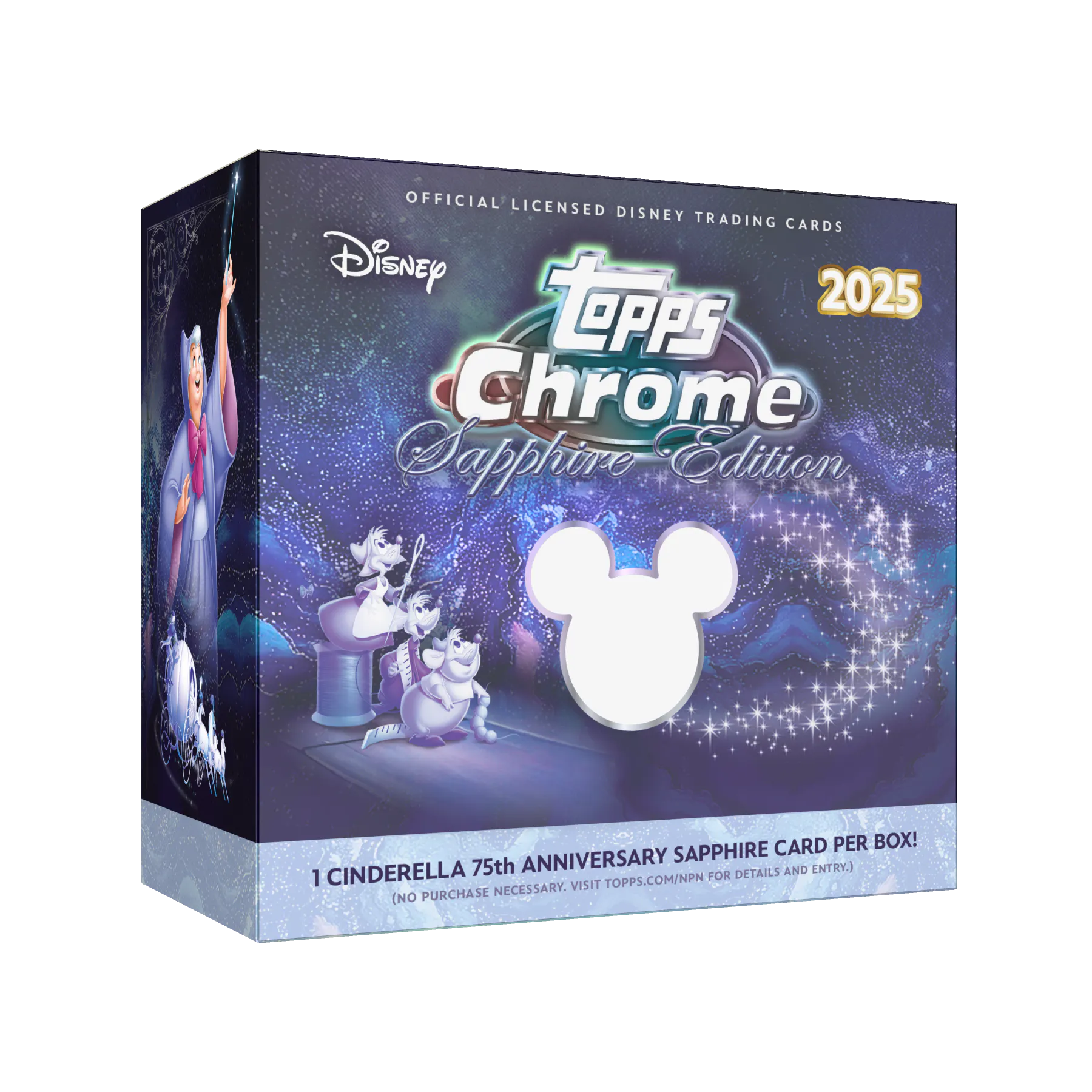 Hero image for 2025 Topps Chrome® Disney - Sapphire Edition - Hobby Box
